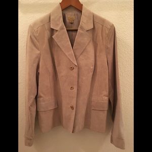 Women’s leather blazer